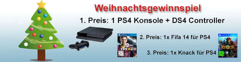 Gewinne eine PS4 Gewinne eine PS4