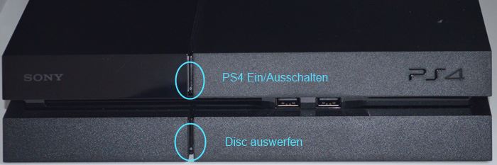 PS4 Ein und Ausschalter